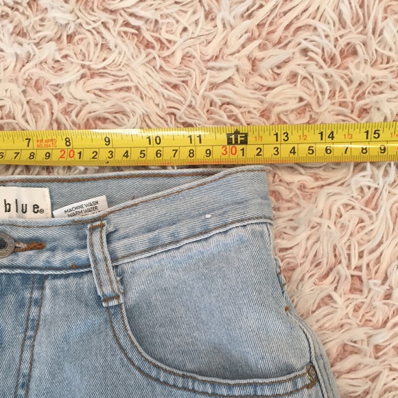 🐋VTG 90s Blue Anchor hi rise denim shorts - Picture 7 of 10